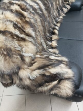 Real Fox Fur Blanket: Crystal Color Home Throw