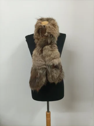 Fox Fur Scarf: Unisex Winter Neck Warmer