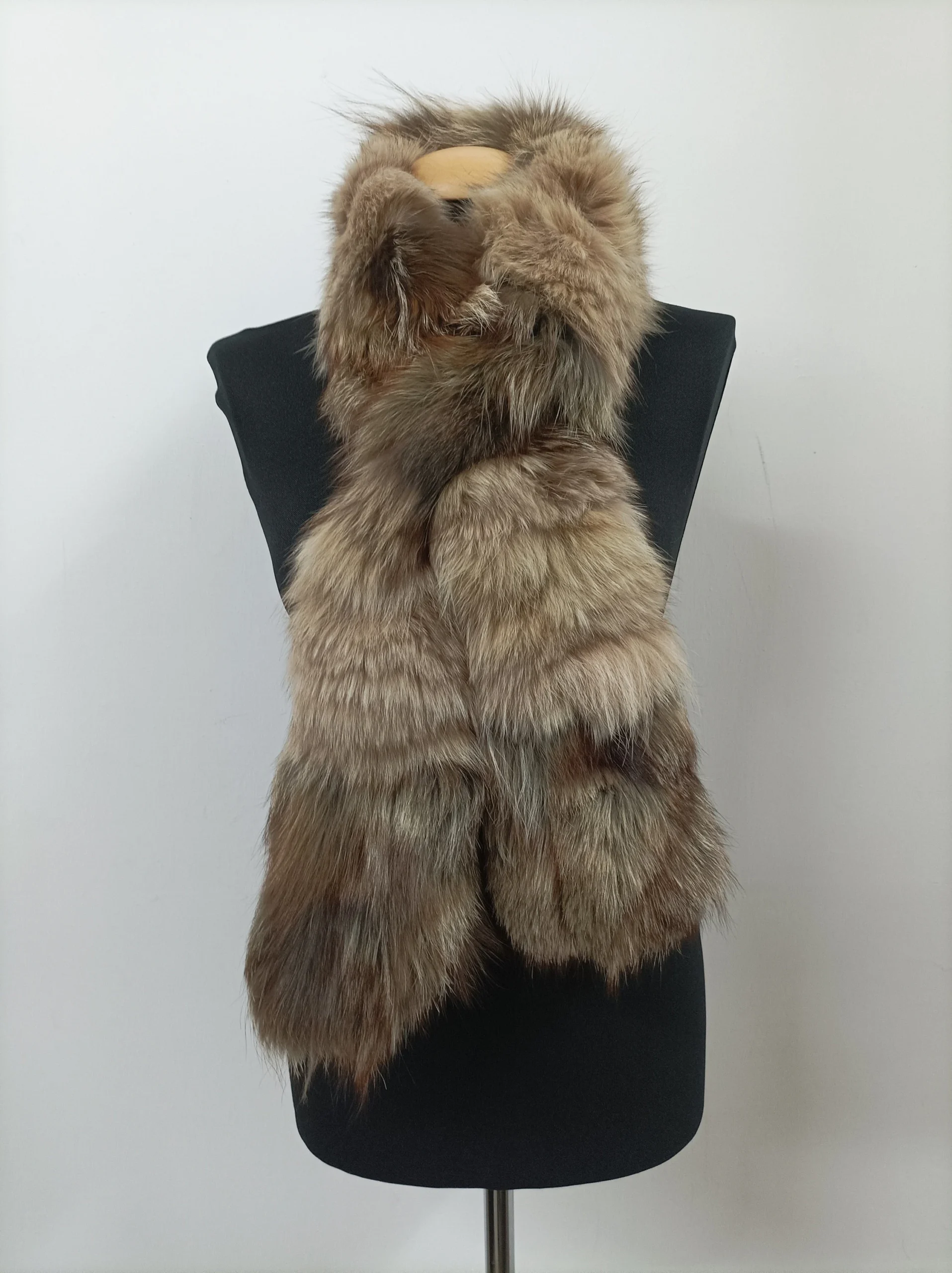 Fox Fur Scarf: Unisex Winter Neck Warmer - Image 2