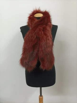 Fox Fur Scarf: Unisex Winter Neck Warmer