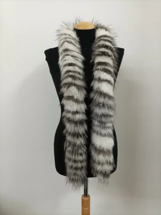 Fox Fur Scarf: Multicolor Long Winter Collar