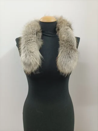 Real Fox Fur Hood Trim: Golden Fur Collar Scarf (73cm)