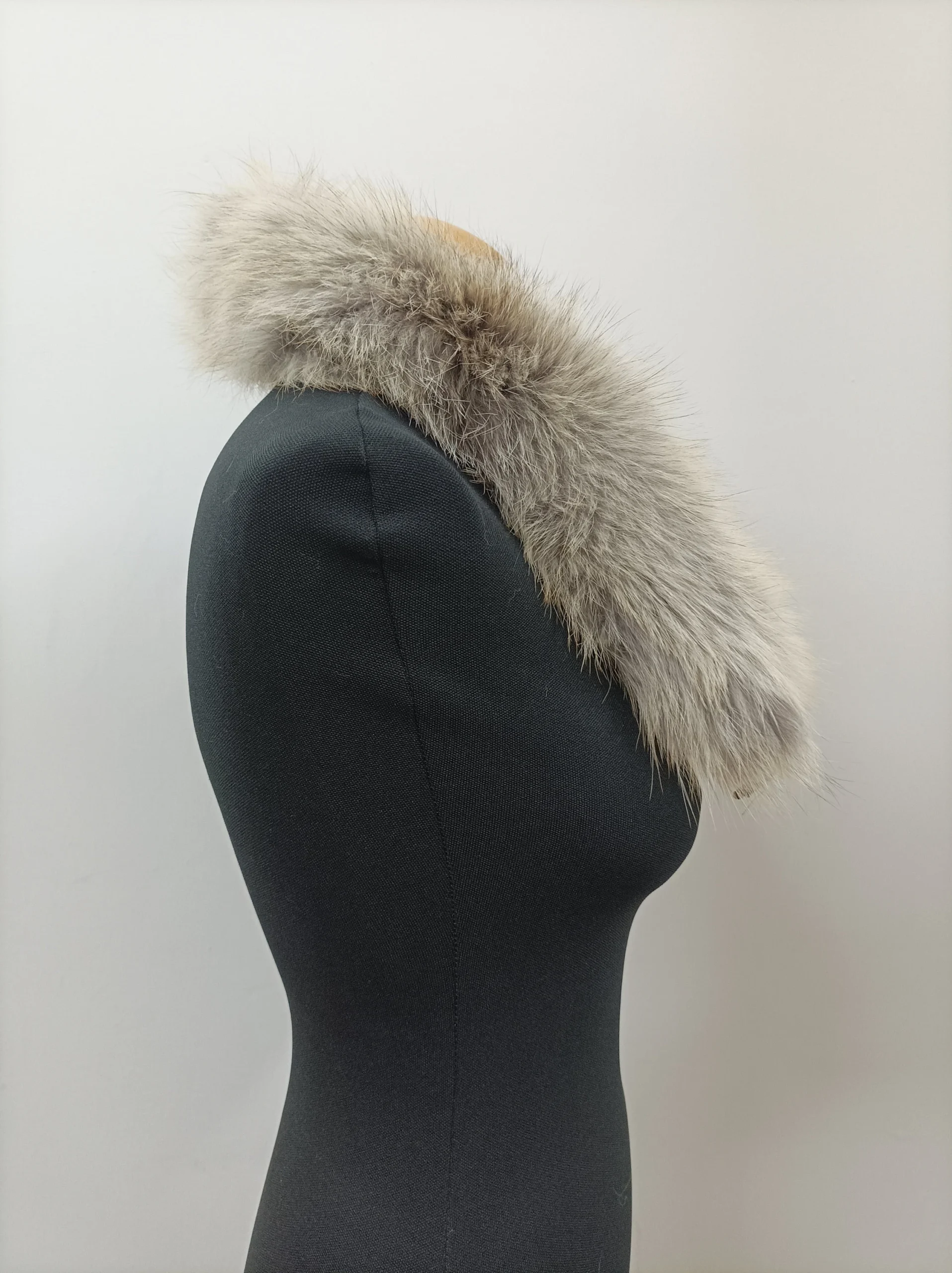 Real Fox Fur Hood Trim: Golden Fur Collar Scarf (73cm) - Image 5