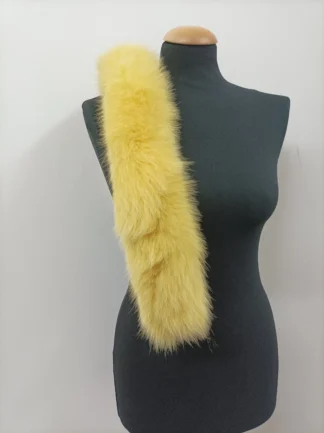 Real Fox Fur Hood Trim: Fluffy Fur Collar Scarf