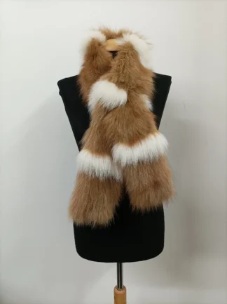 Fox Fur Scarf: Unisex Winter Neck Warmer