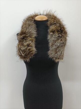 Real Fox Fur Hood Trim: Fluffy Fur Collar, Scarf (73cm)