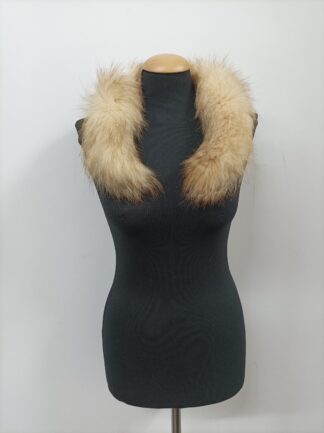 Fox Fur Hood Trim: Gold Color Fur Scarf