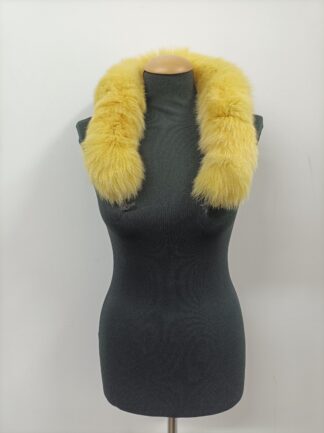 Real Fox Fur Hood Trim: Fluffy Fur Collar Scarf (73cm)
