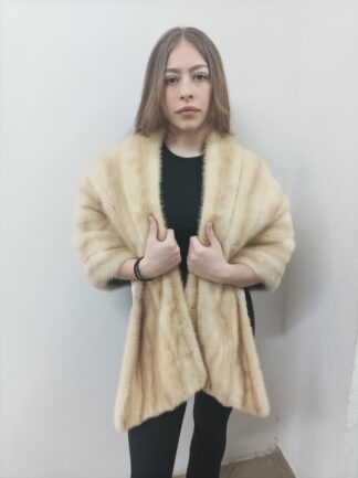 Women's Real fur, mink fur etol bolero shawl , Evening wear