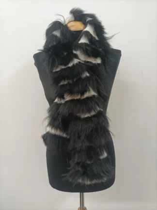 Finn Raccoon & Rabbit Fur Scarf: Unisex Winter Warmer