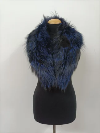 Fur collar,Fur Fox collar, high quality fur, Blue color, coat winter accessories