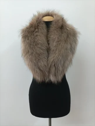 Real Fox Fur Collar: Winter Coat Accessory, Soft & Fluffy